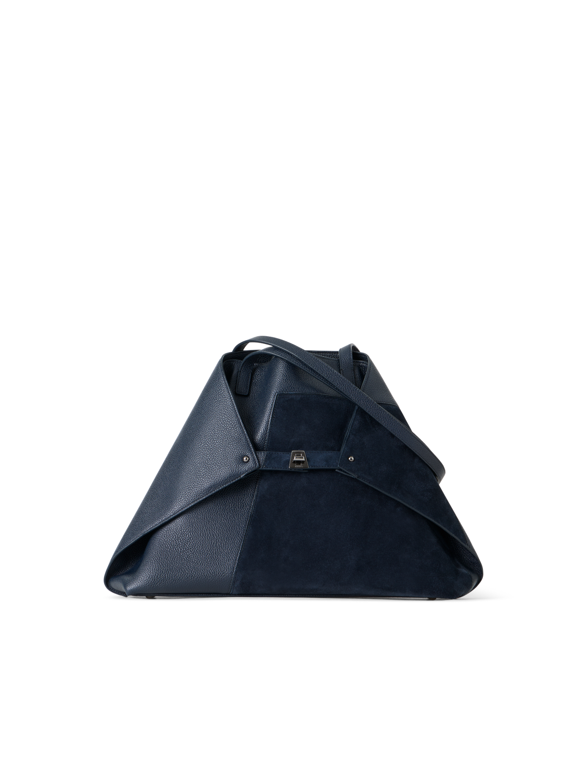 Designer Ai Medium Shoulder Tote - neutral - navy - blue
