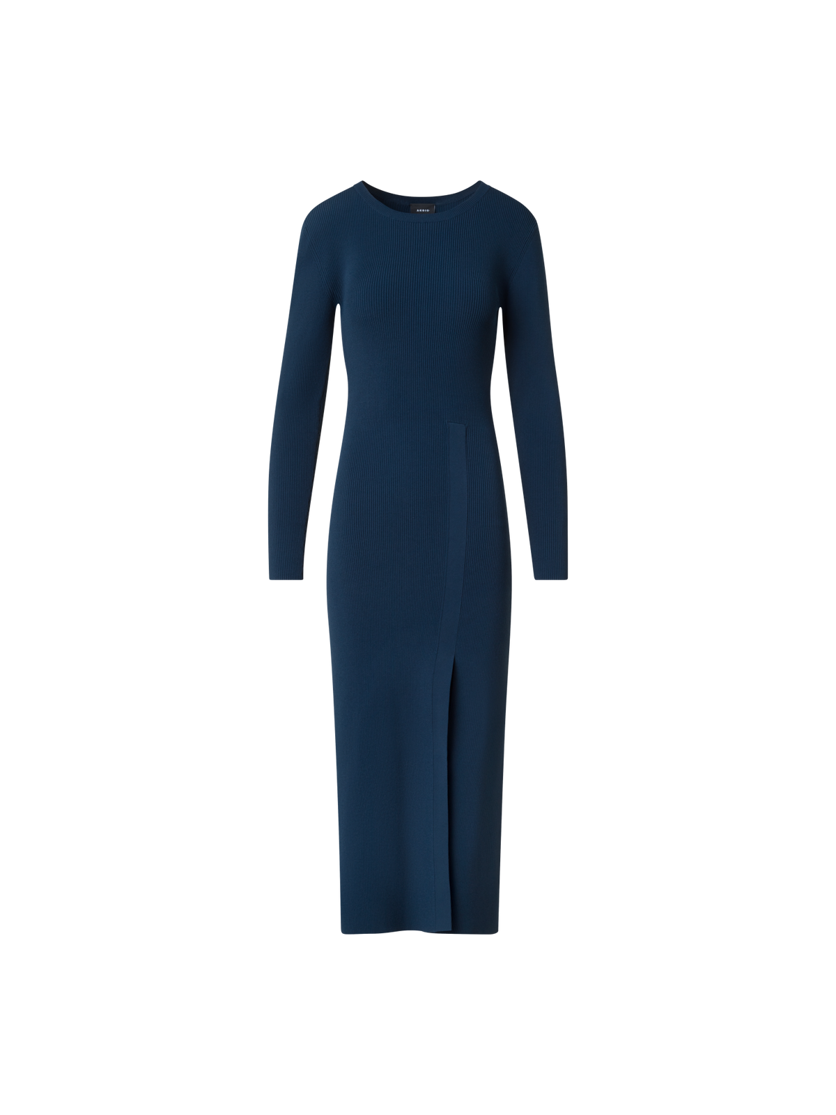 Long-Sleeve Tube Dress in Rib Knit Stretch – Akris Inc.
