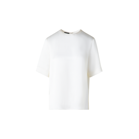 T-Shirt Blouse in Silk Satin