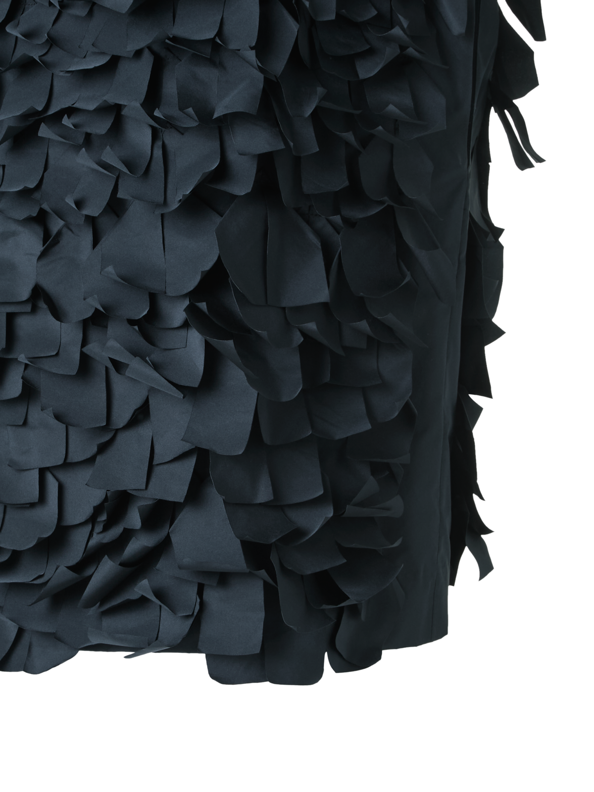 Designer Boxy Techno Top with Taffeta Ribbons - black - neutral