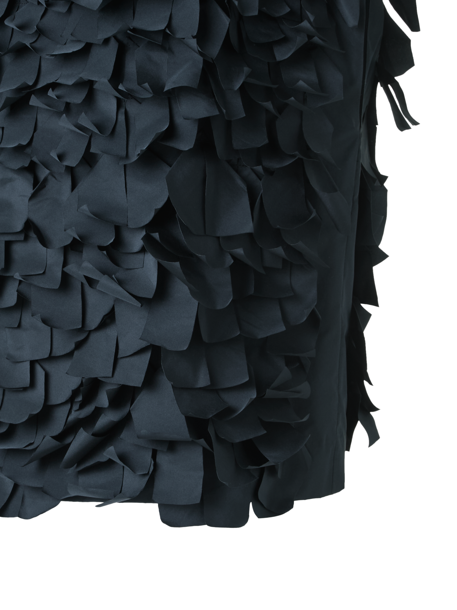 Designer Boxy Techno Top with Taffeta Ribbons - black - neutral