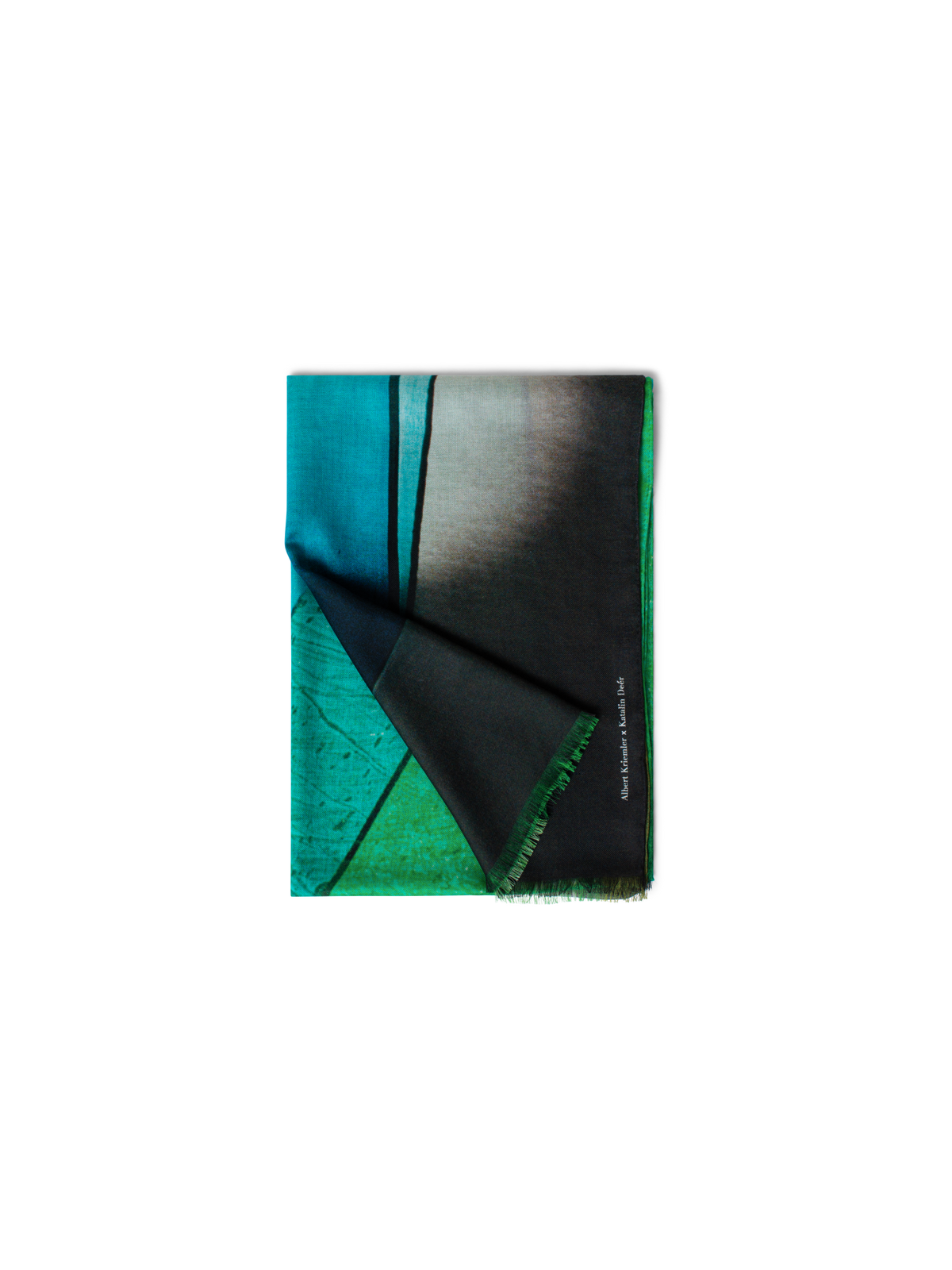 Designer Cashmere Silk Mimosa Liquid Light Print Scarf - multicolor