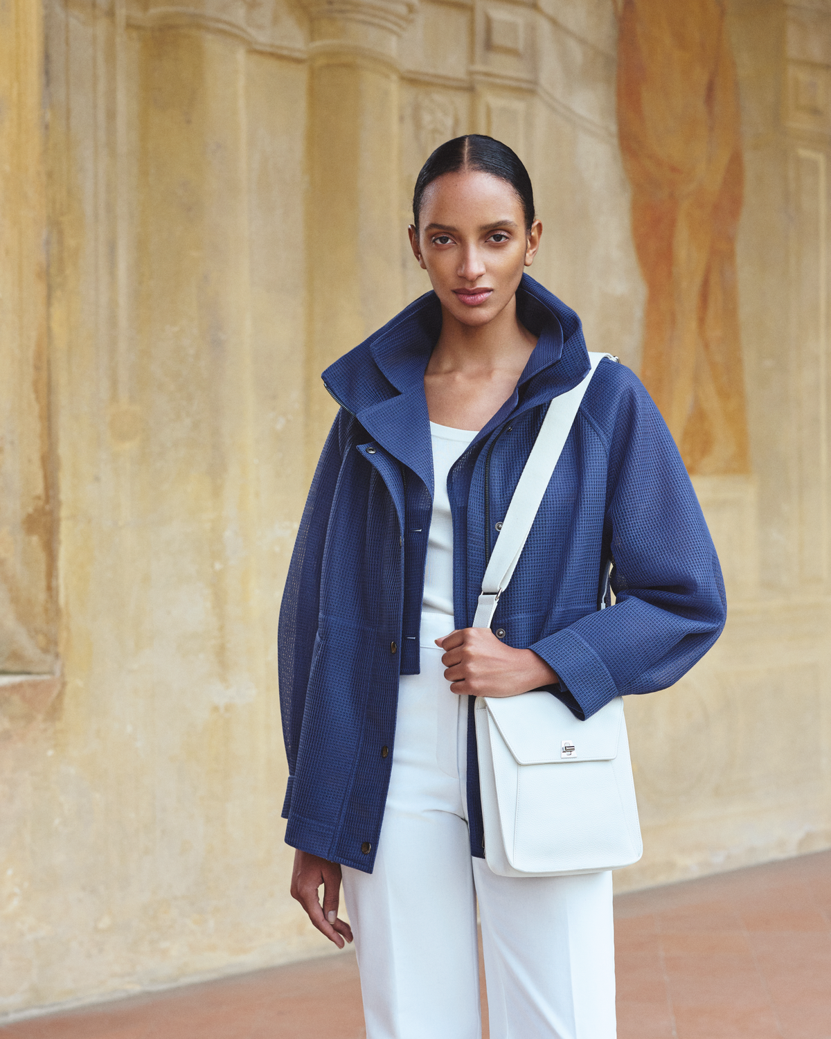 Designer Anouk Little Messenger Bag - neutral - white #editorial