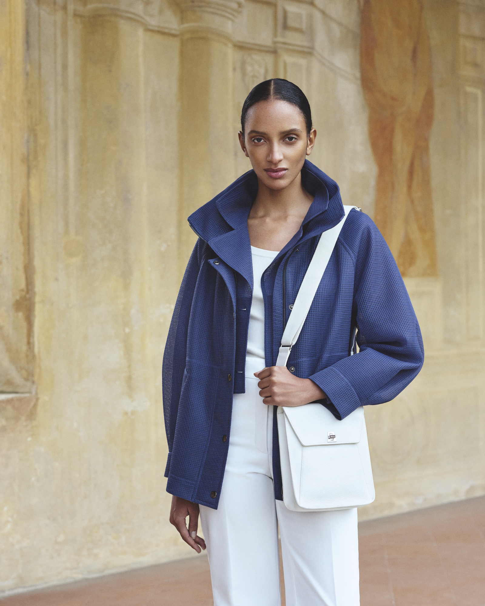 Designer Anouk Little Messenger Bag - neutral - white 