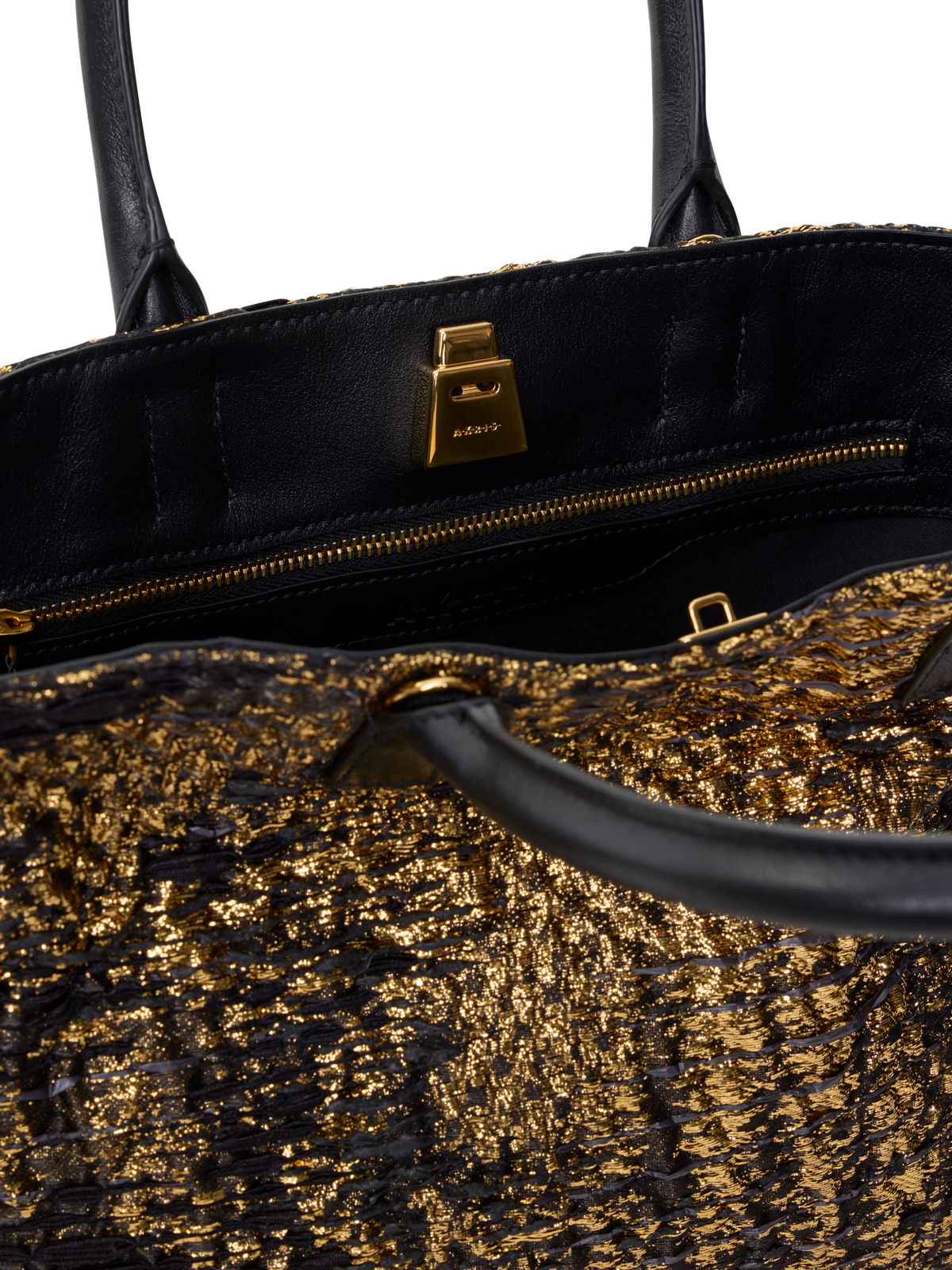 Designer Ai Small Top Handle Tote - multicolor - gold