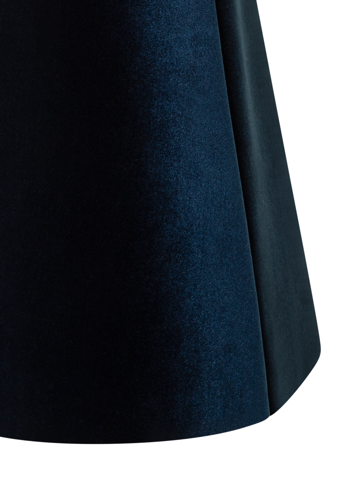 Designer Short Velvet Neoprene A-Line Shirt Dress - neutral - navy - blue