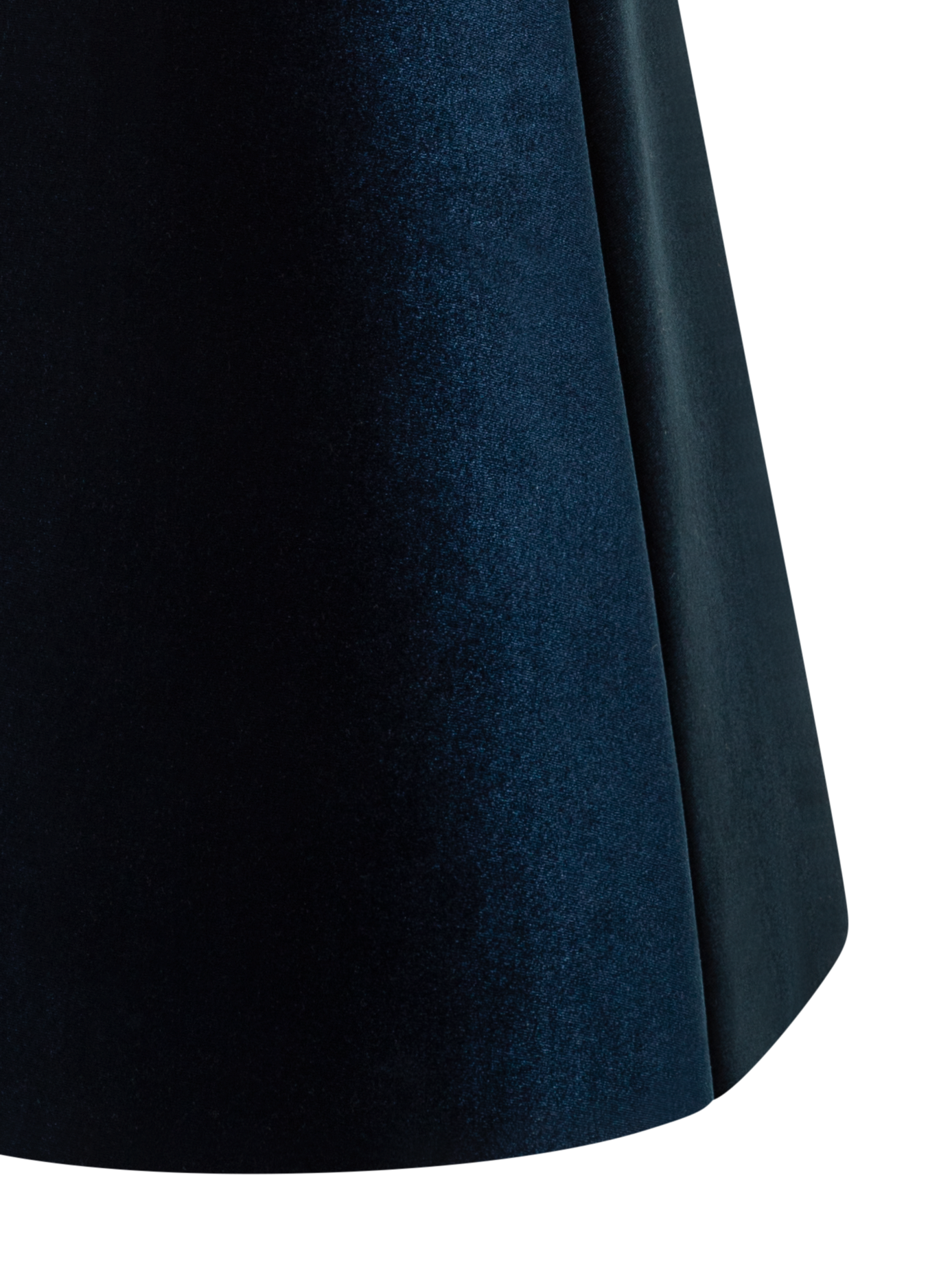Designer Short Velvet Neoprene A-Line Shirt Dress - neutral - navy - blue