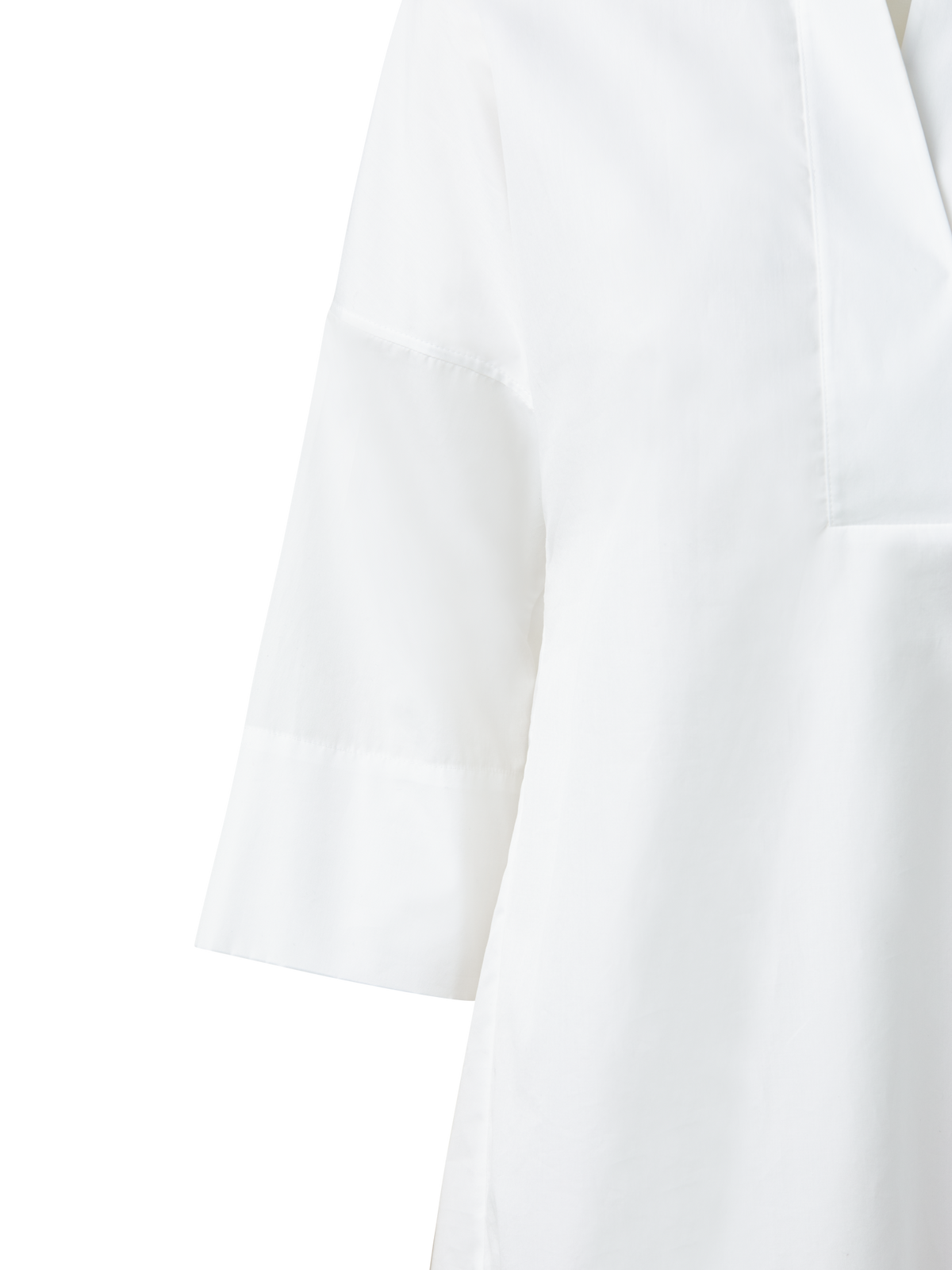 Designer Oversized Shirt with Kimono Sleeves - white