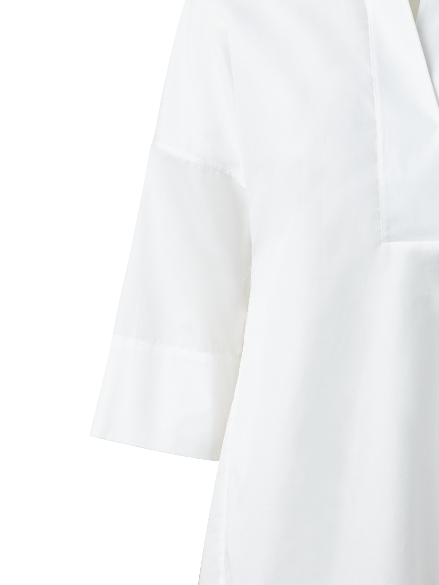 Designer Oversized Shirt with Kimono Sleeves - white