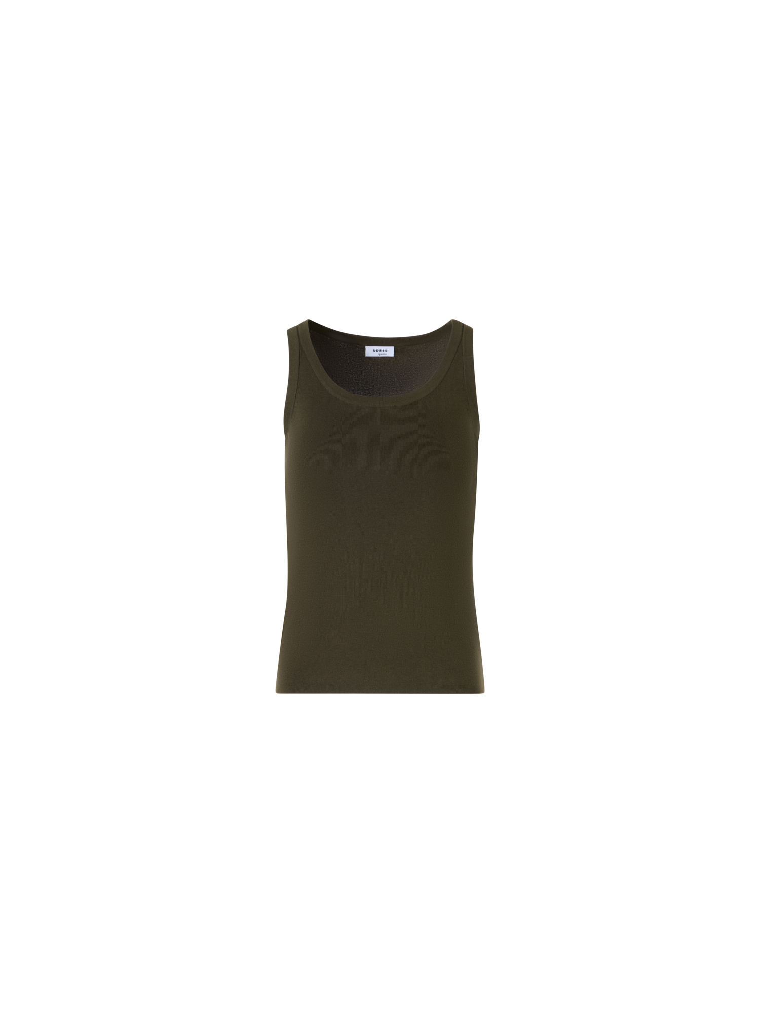 Designer Sleeveless Cotton Knit Top - green