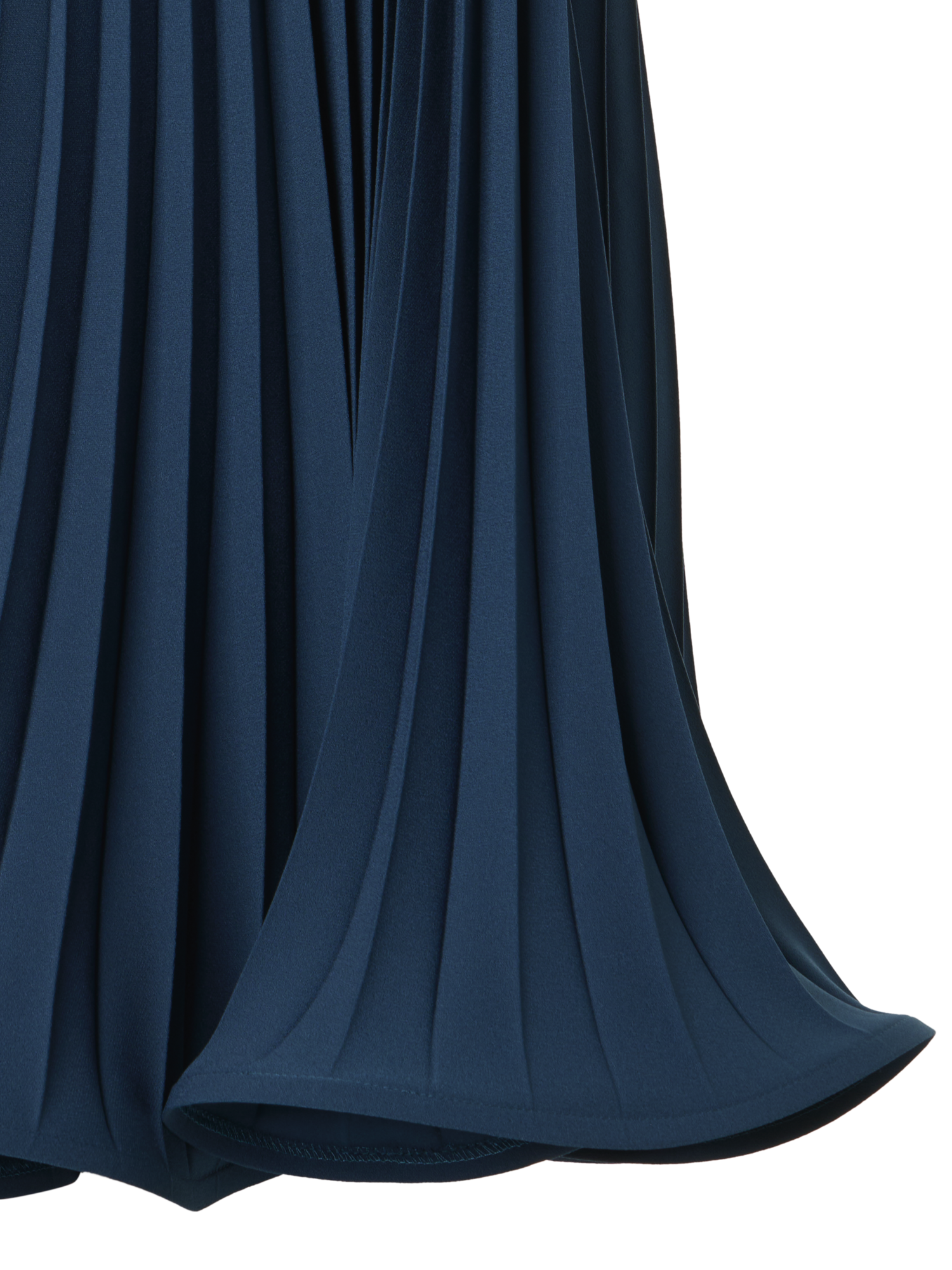 A-Line Pliss Halter Mini Dress dark blue / 8 A-Line Pliss Halter Mini Dress dark blue / 8
