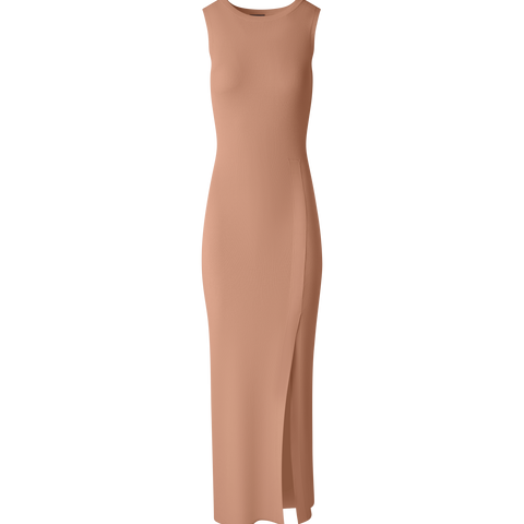 Fitted Tube Knit Dress with Side Slit