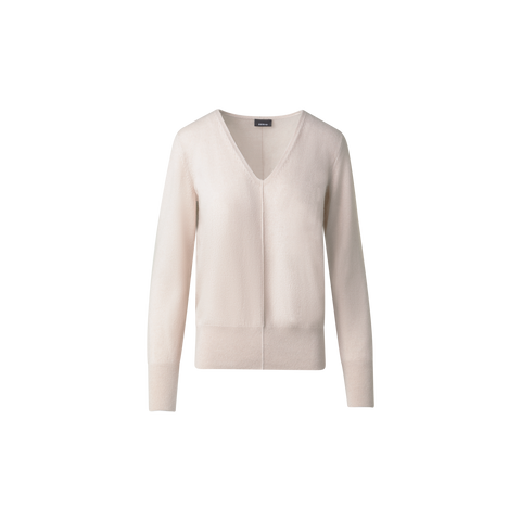 Cashmere V-Neck Knit Pullover