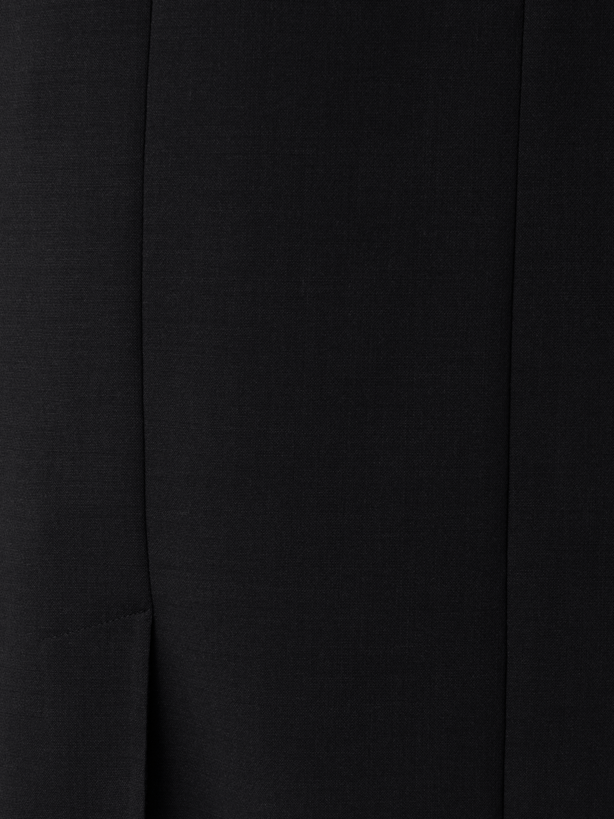 Designer Sleeveless Sheath Dress from Wool Double-Face - black