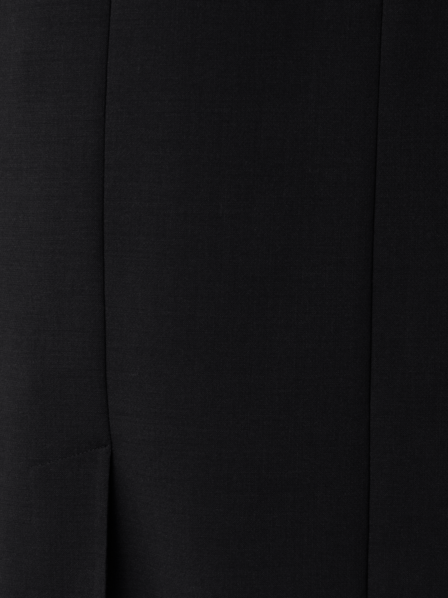 Designer Sleeveless Sheath Dress from Wool Double-Face - black