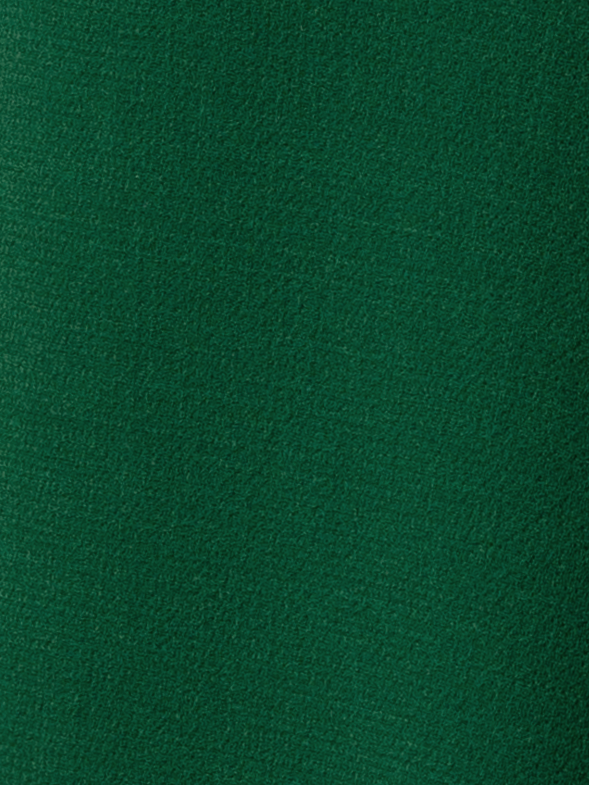 Designer Asymmetrical Dress in Wool Double-Face - green