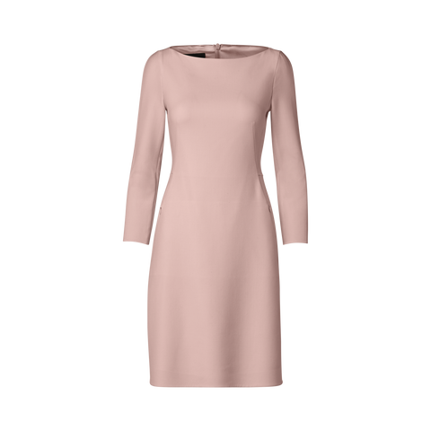 Wool Stretch Double-Face A-Line Dress