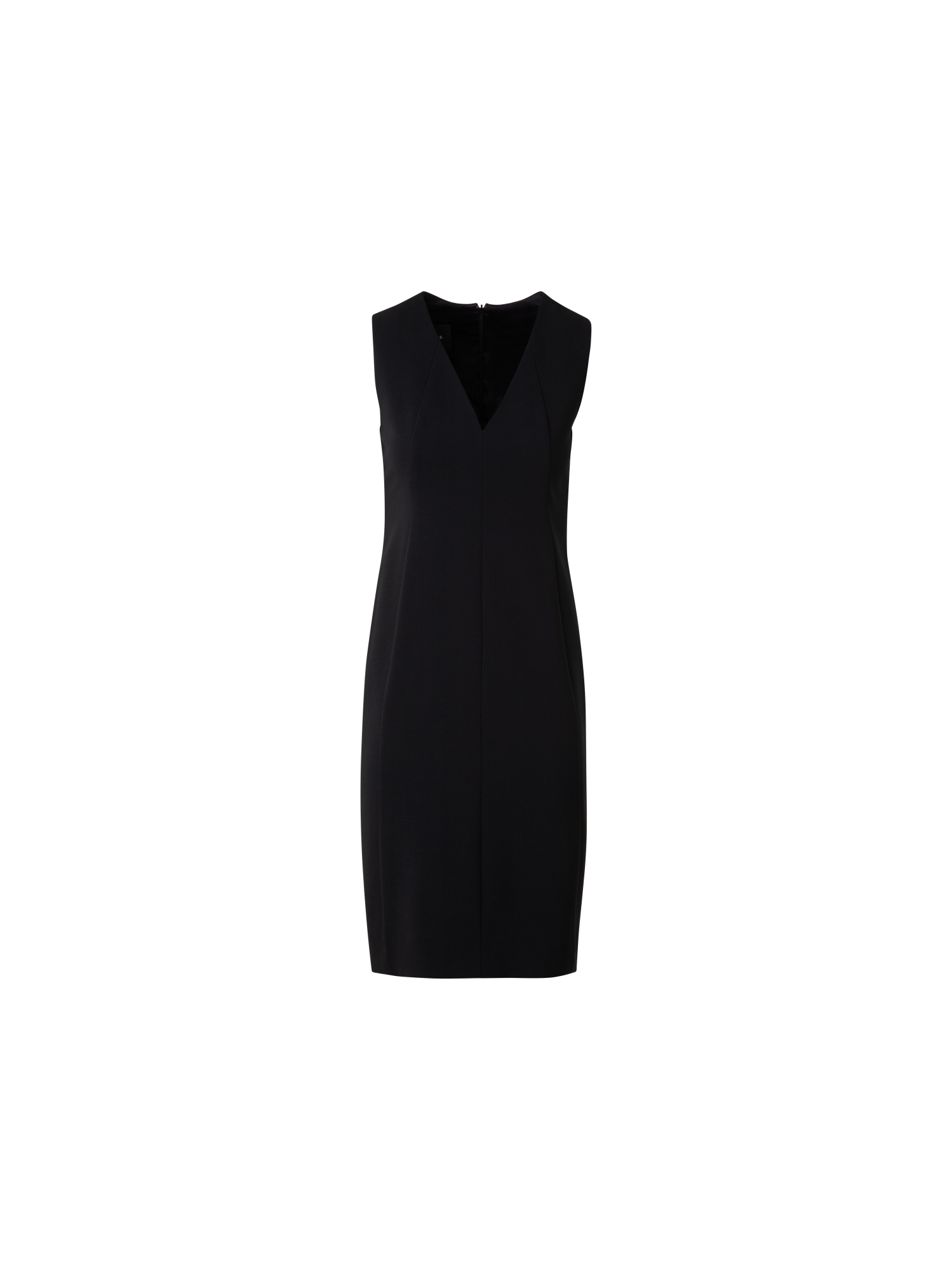 Sleeveless Sheath Dress from Wool Double-Face Black / 6 Sleeveless Sheath Dress from Wool Double-Face Black / 6