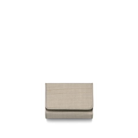 Tri-Fold Wallet in Horsehair Fabric