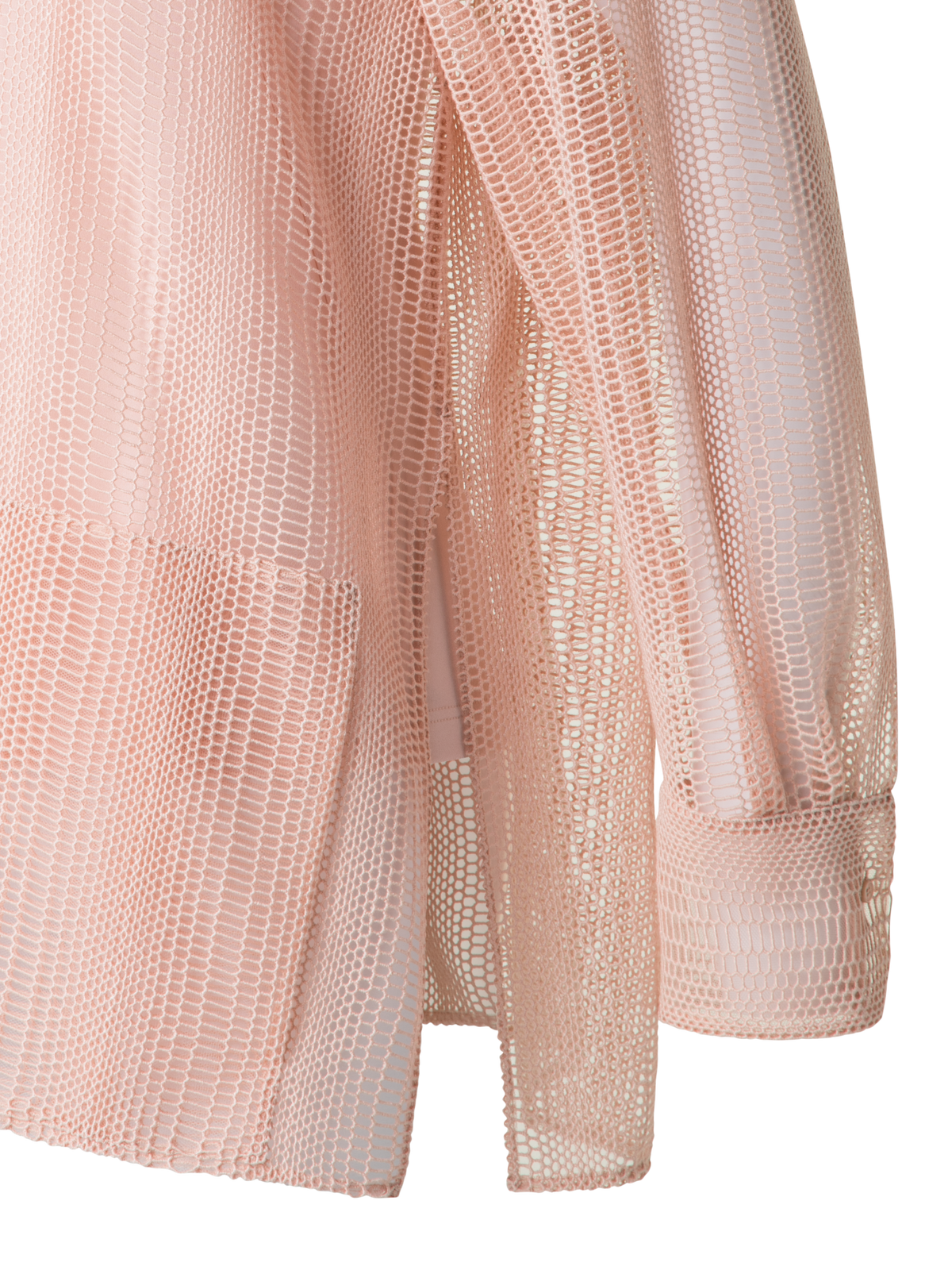 Designer Oversized Embroidered Blouse - pastel - pink