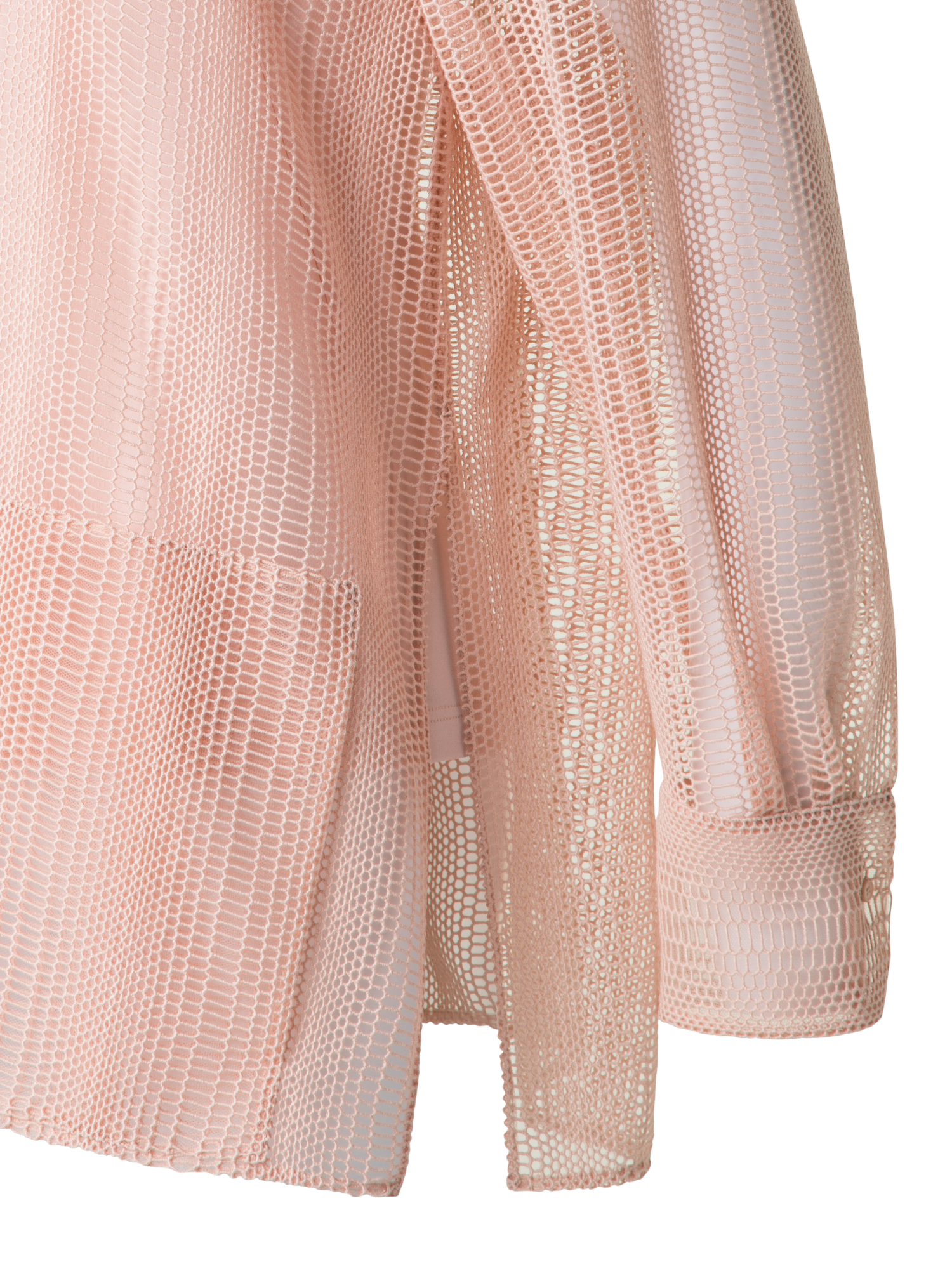 Designer Oversized Embroidered Blouse - pastel - pink