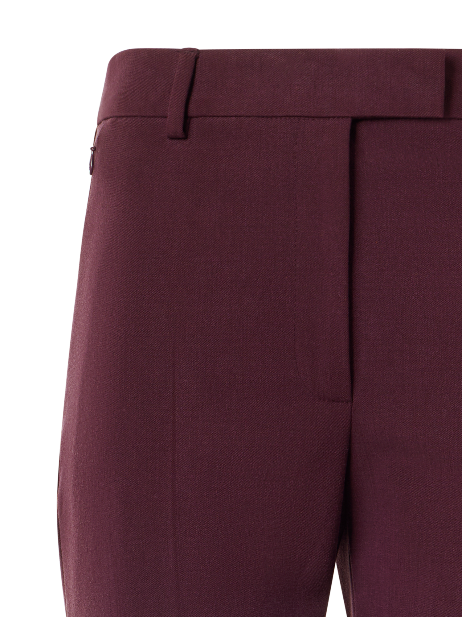 Designer Cropped Bootcut Pants - red
