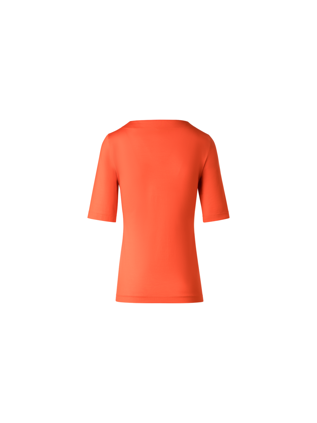 Designer Square Neck T-Shirt in Modal - orange