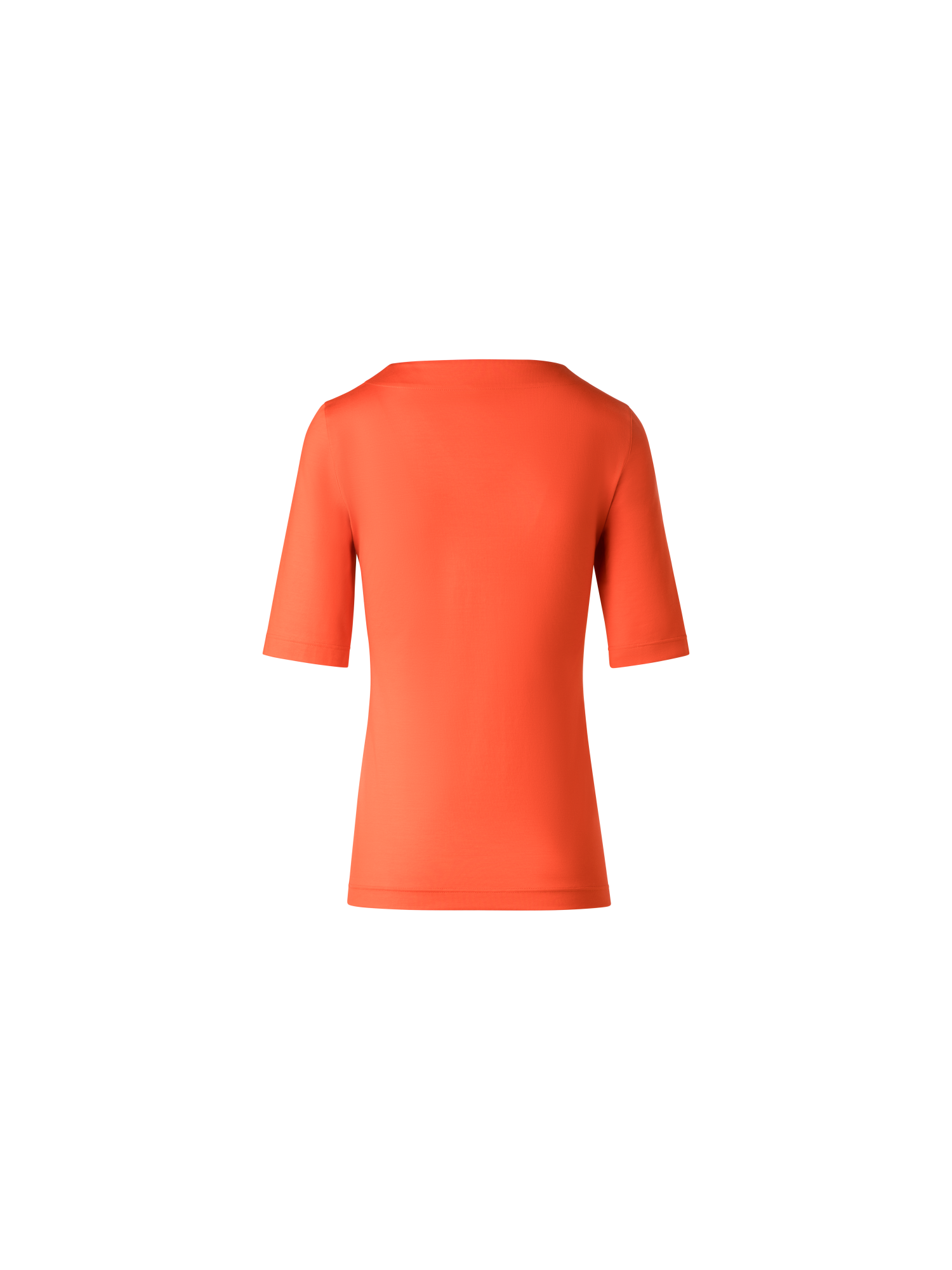 Designer Square Neck T-Shirt in Modal - orange