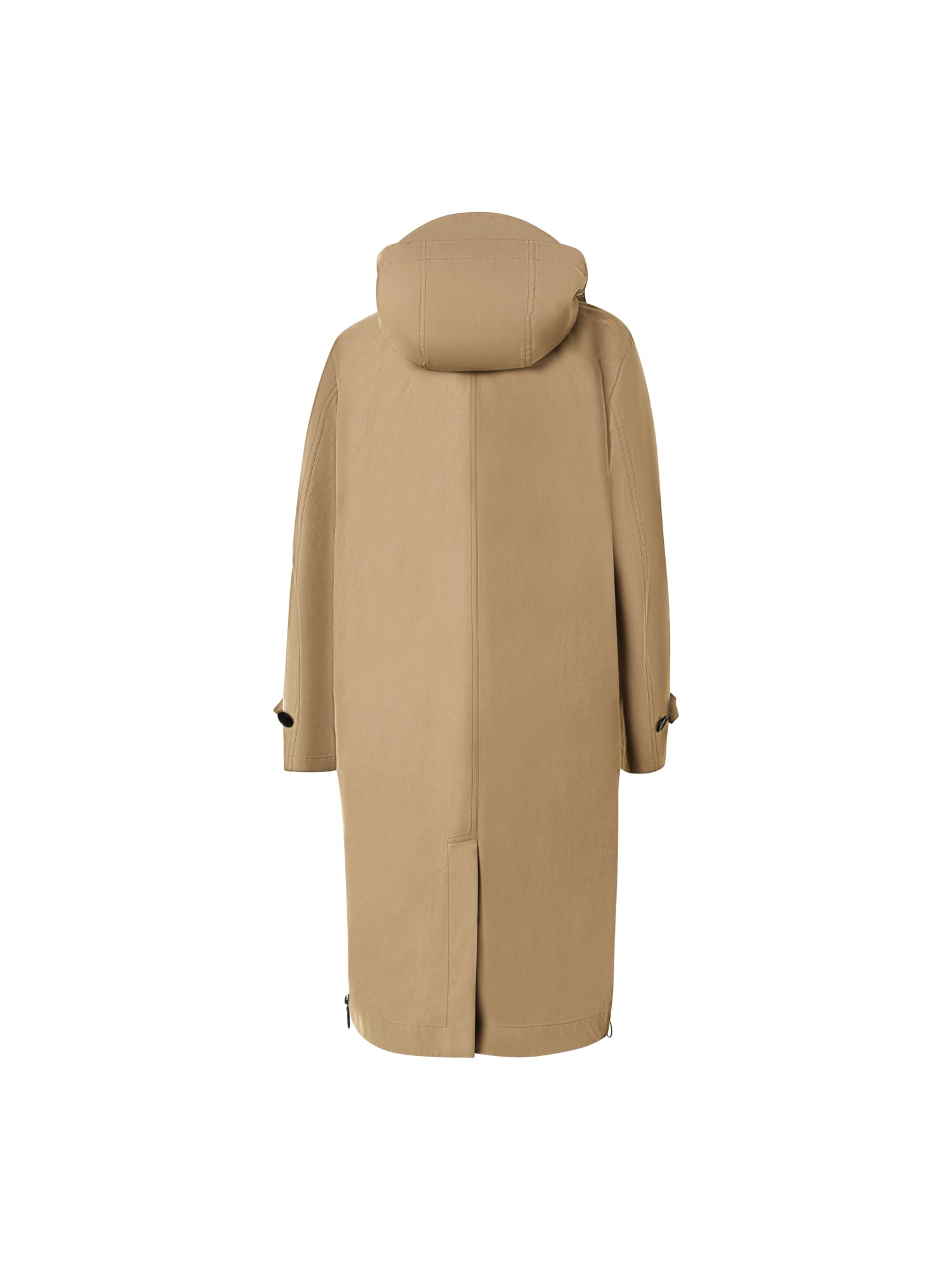 Designer Water-Repellent Parka with Removable Hood - brown