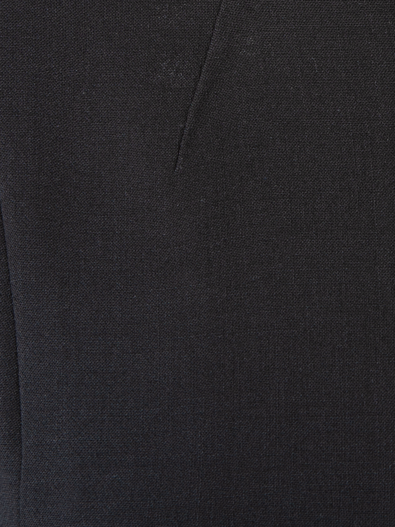 Designer 3/4 Sleeve Wool Double-Face Mock Neck Dress - black