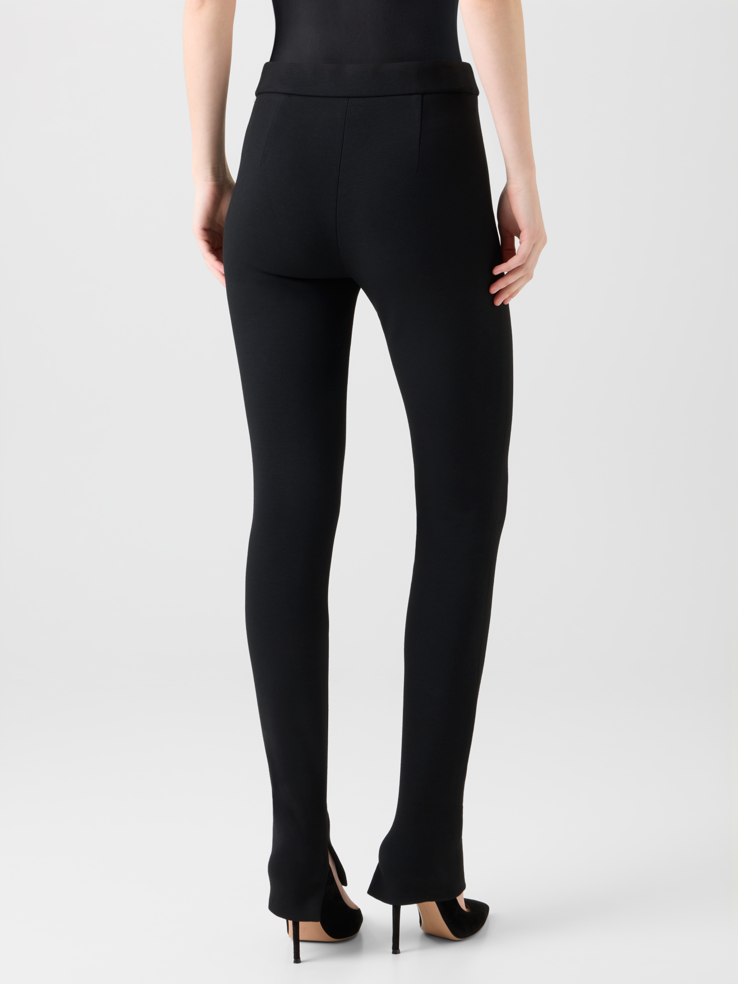 Designer Skinny Jersey Leggings - black - neutral