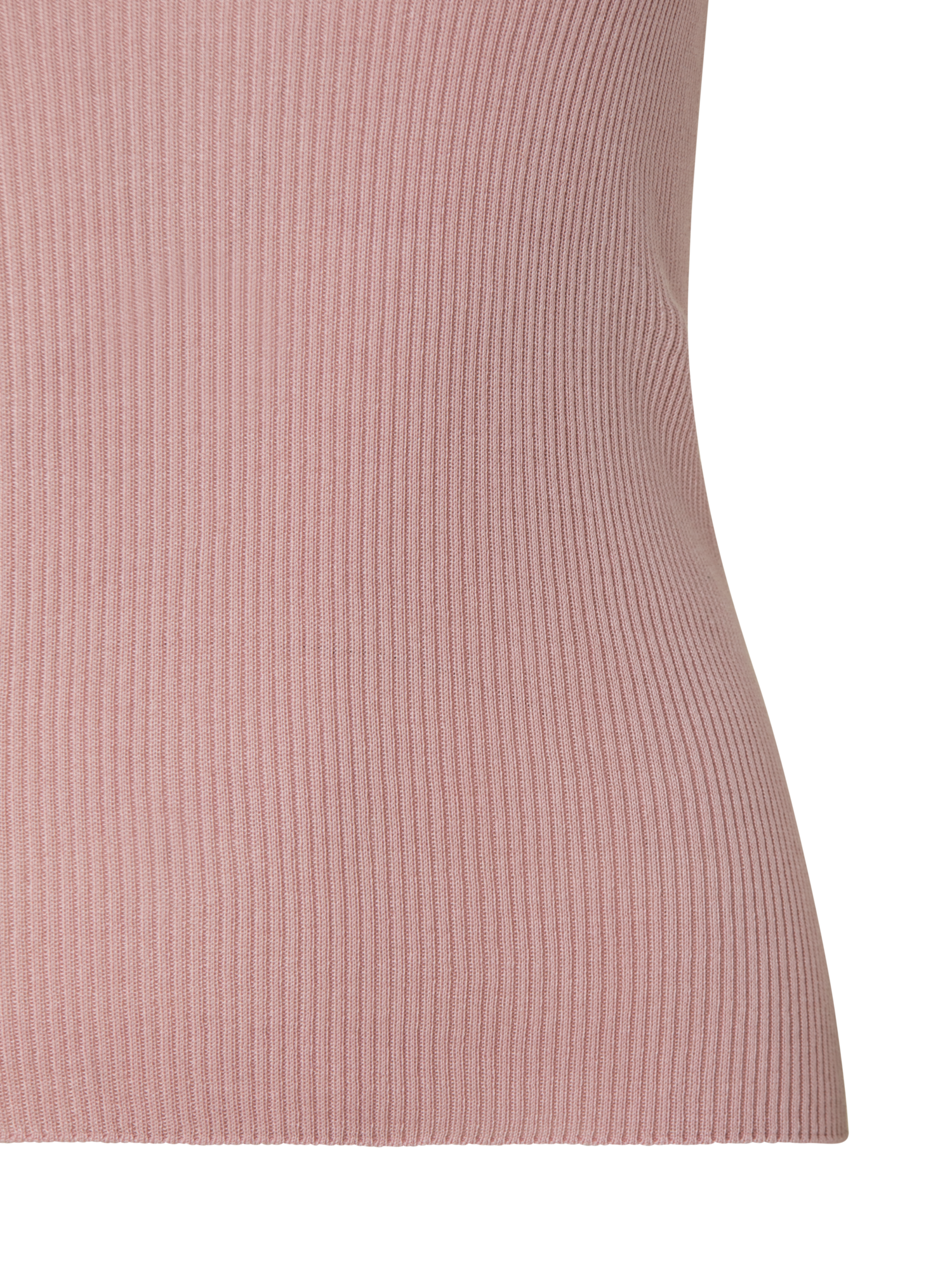 Designer Silk Cotton Rib Short Sleeve Pullover