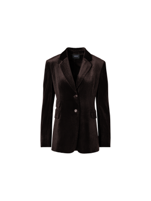 Designer Jacket in Fluid Corduroy - brown