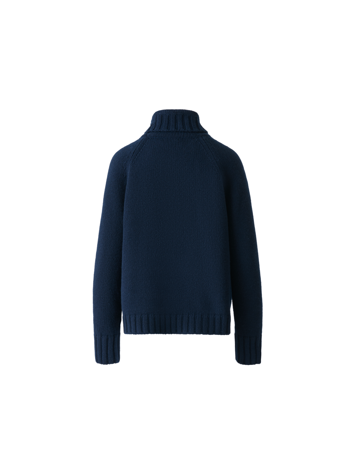 Designer Boxy Cashmere Turtle Neck Sweater - neutral - navy - blue