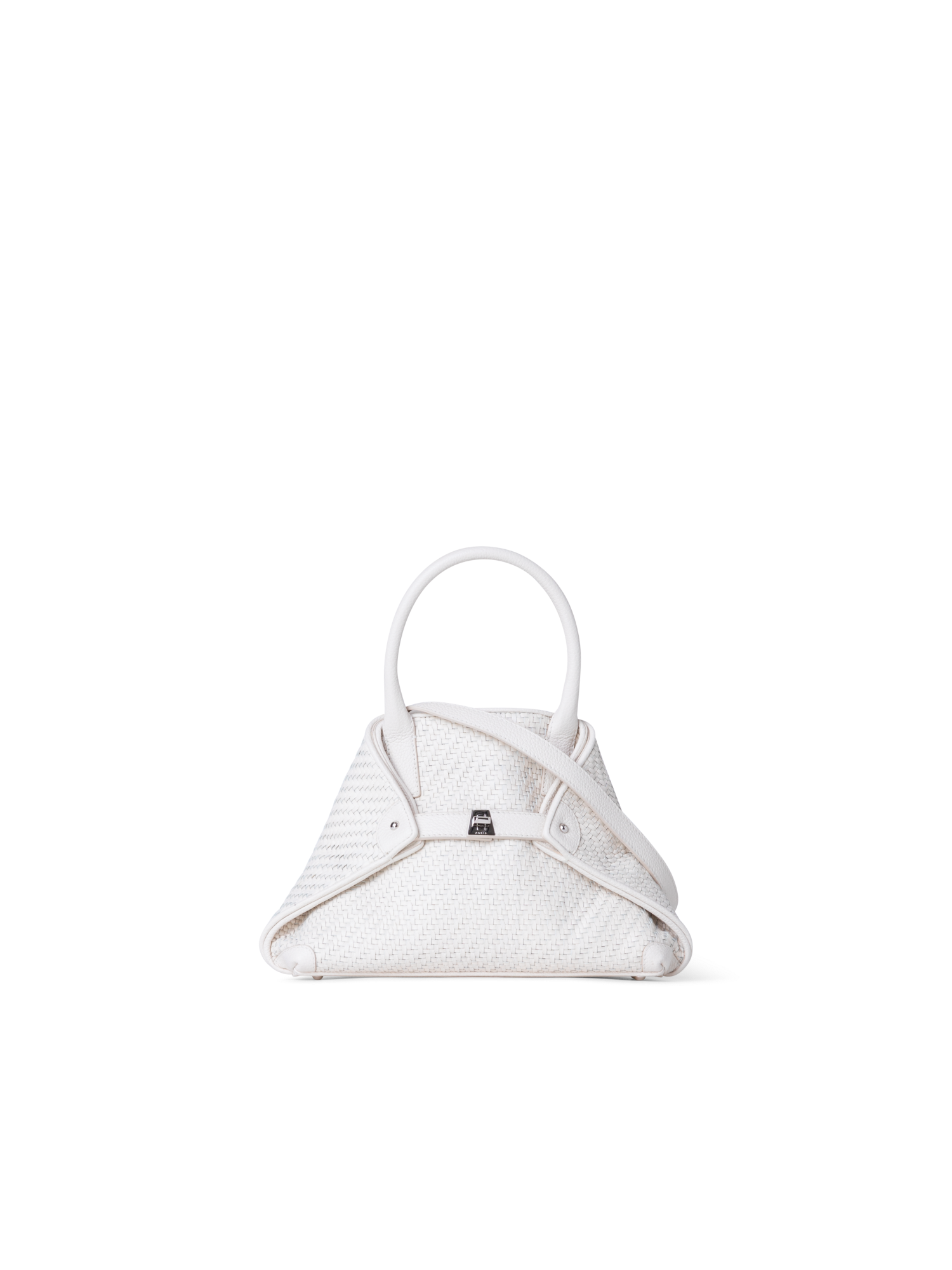 Designer Ai Little Top Handle Tote - ecru - white