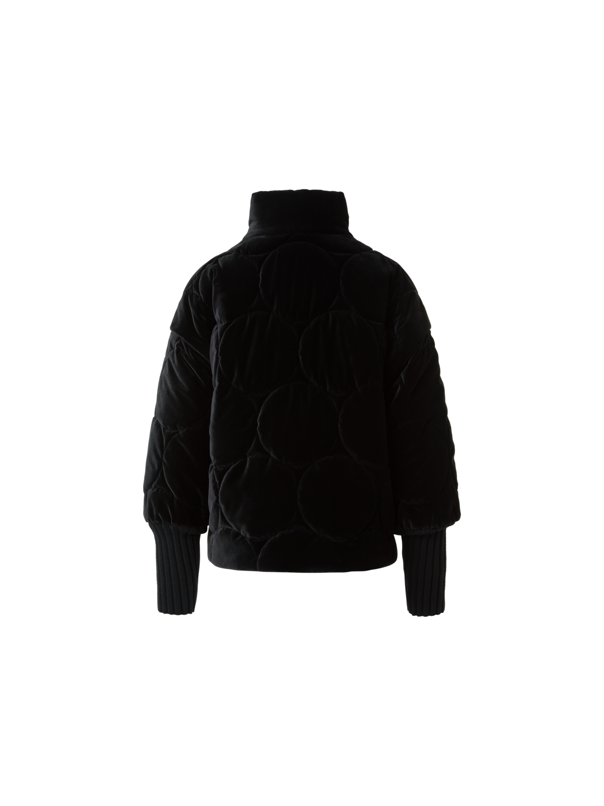 Designer Signature Dot Quilt Velvet Jacket - black - neutral