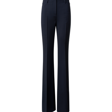 Bootcut Wool Double-Face Pants