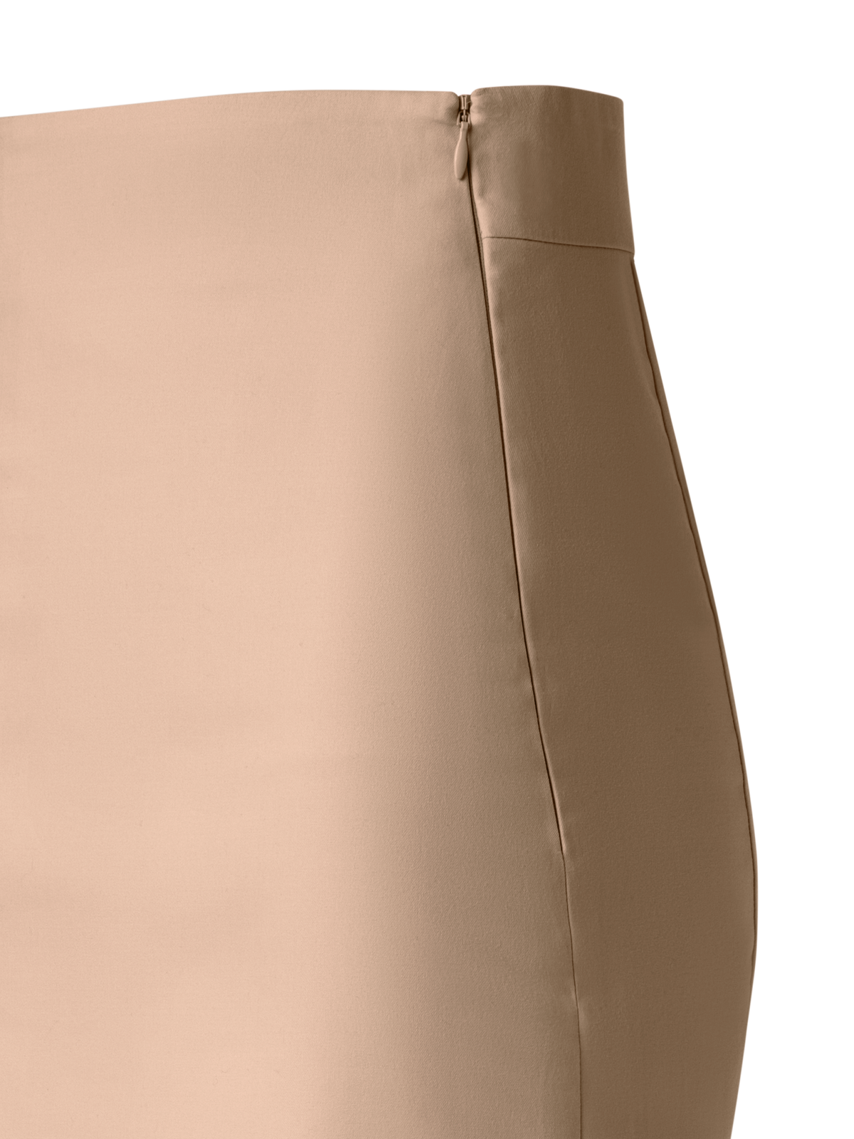 Designer Long Pencil Skirt in Cotton Double-Face - neutral - pastel - beige