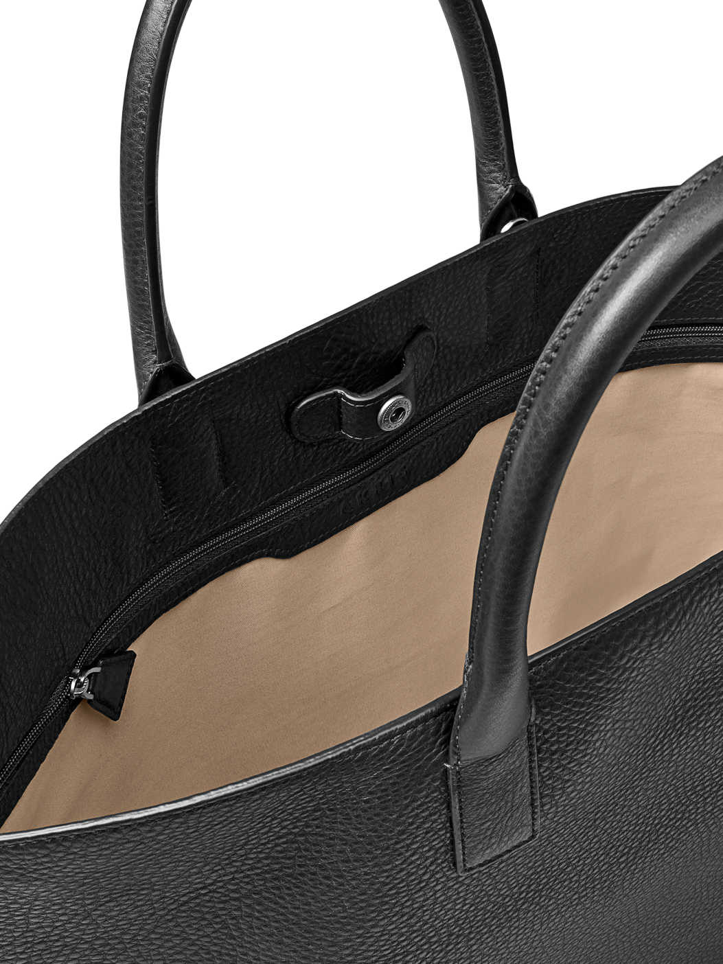 Designer Ai Medium Top Handle Tote - neutral - black