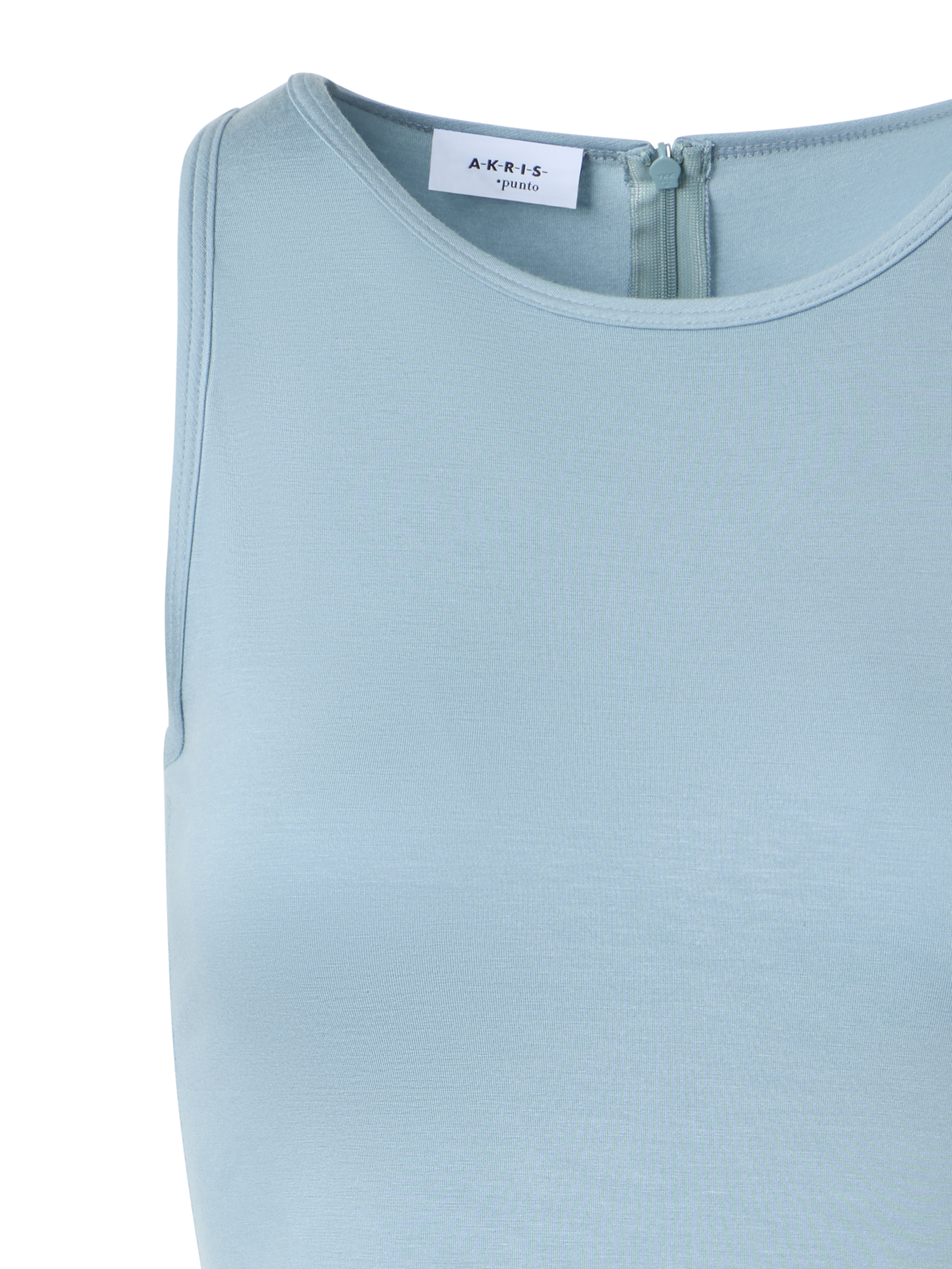 Designer Fitted Speedo Top in Stretch Modal Jersey - pastel - blue