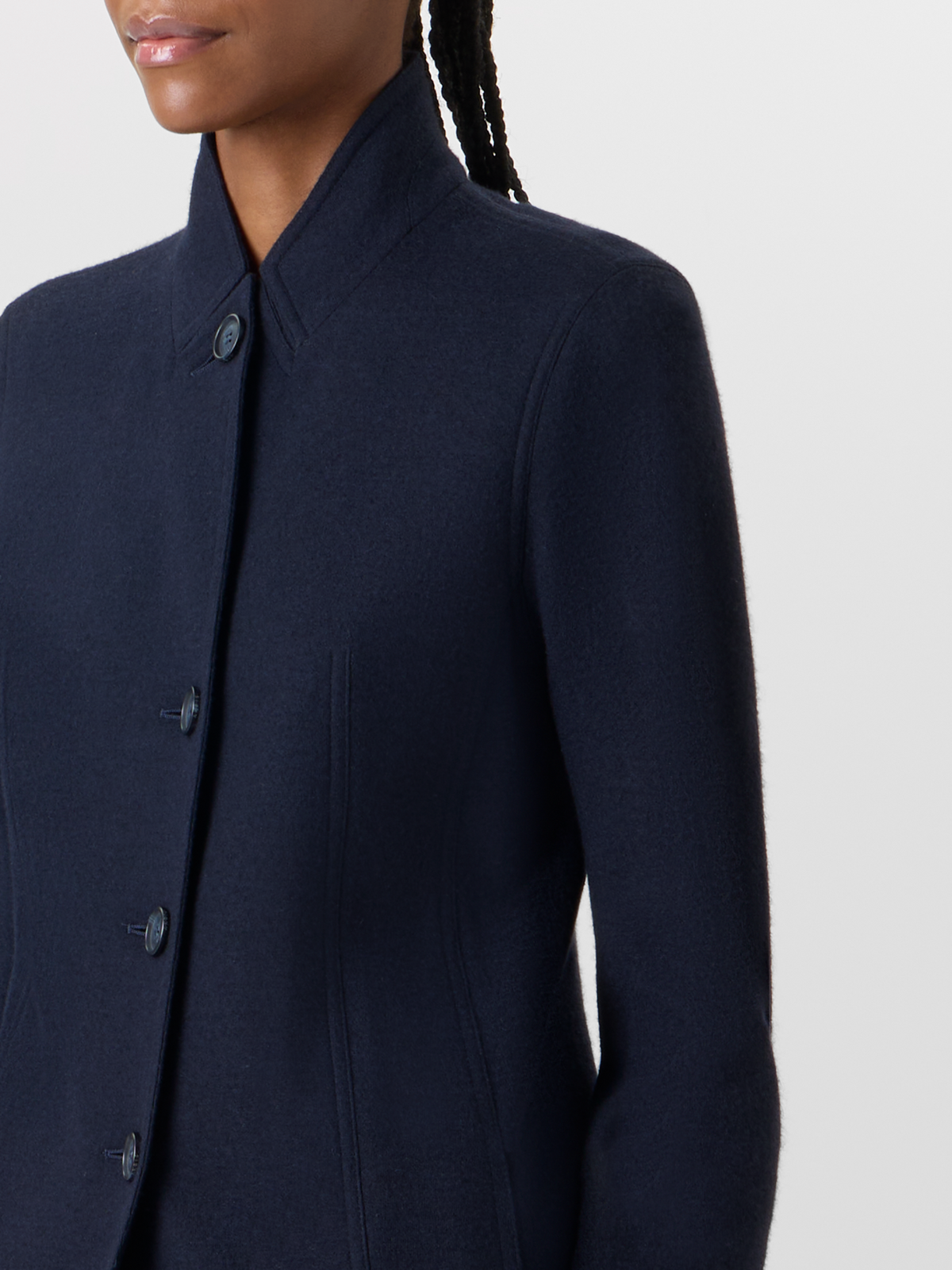 Designer Liam Jacket in Cashmere-Jersey - navy #editorial