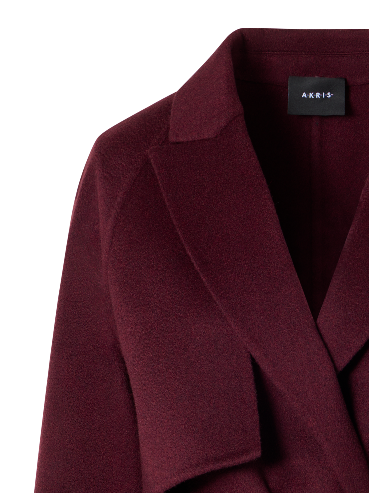 Designer Short Cashmere Duo Coat with Detachable Bolero - red