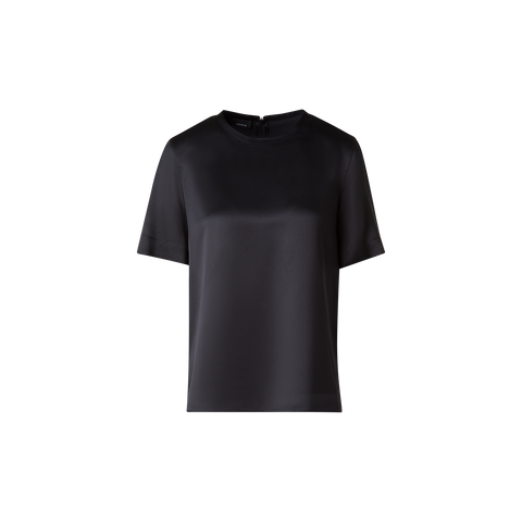 T-Shirt Blouse in Silk Satin