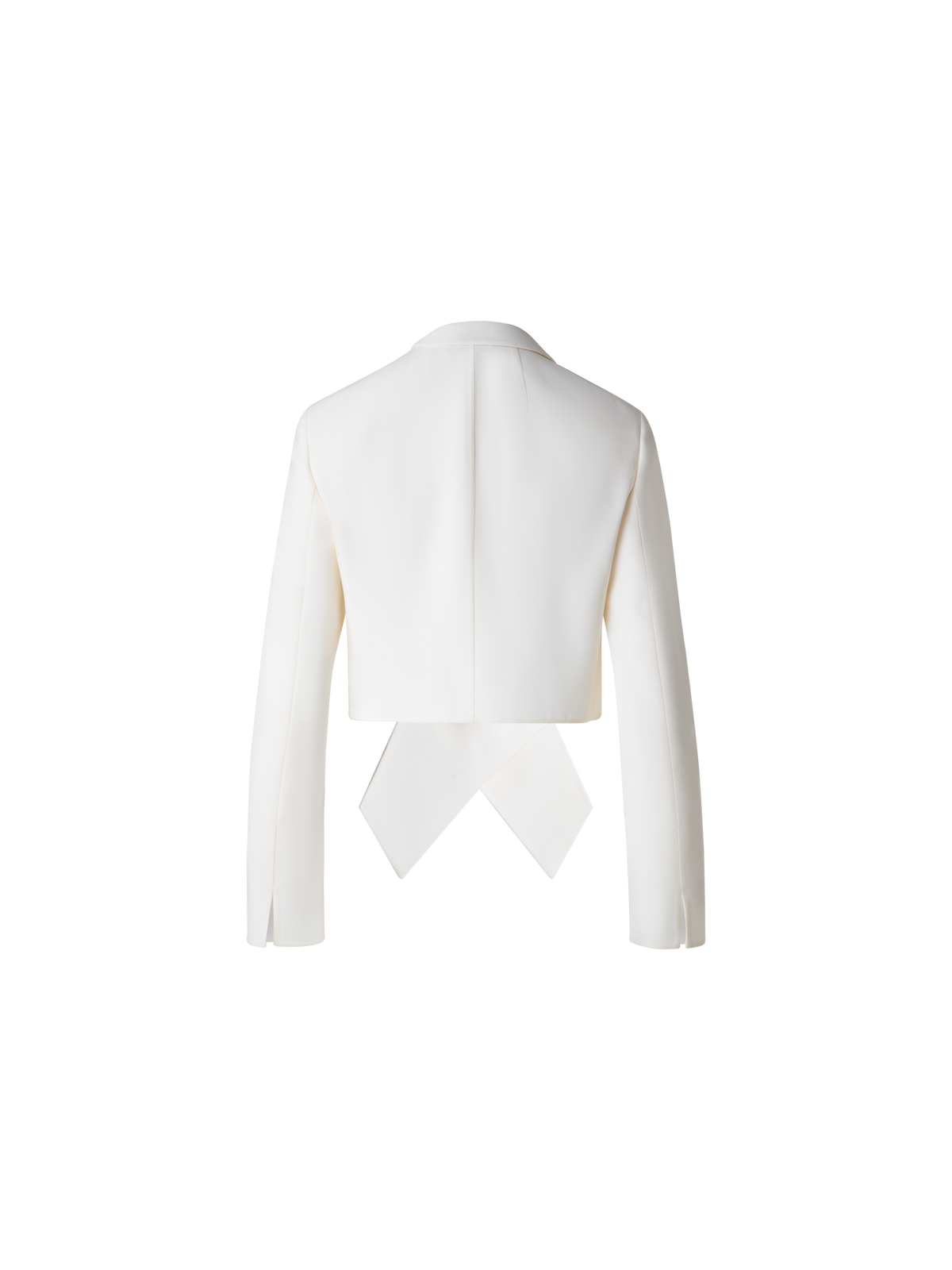 Designer Asymmetrical Wool Double-Face Jacket