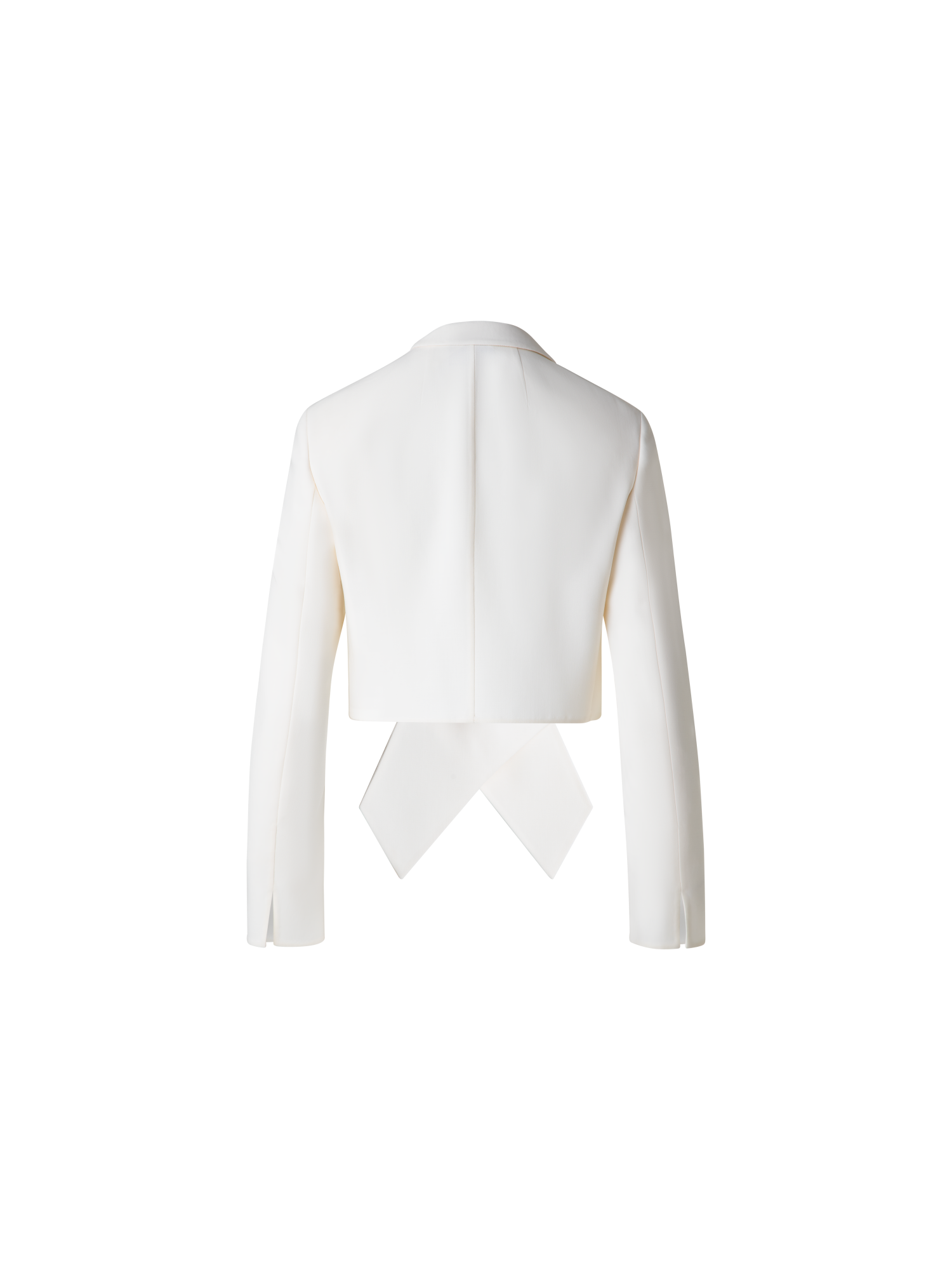 Designer Asymmetrical Wool Double-Face Jacket