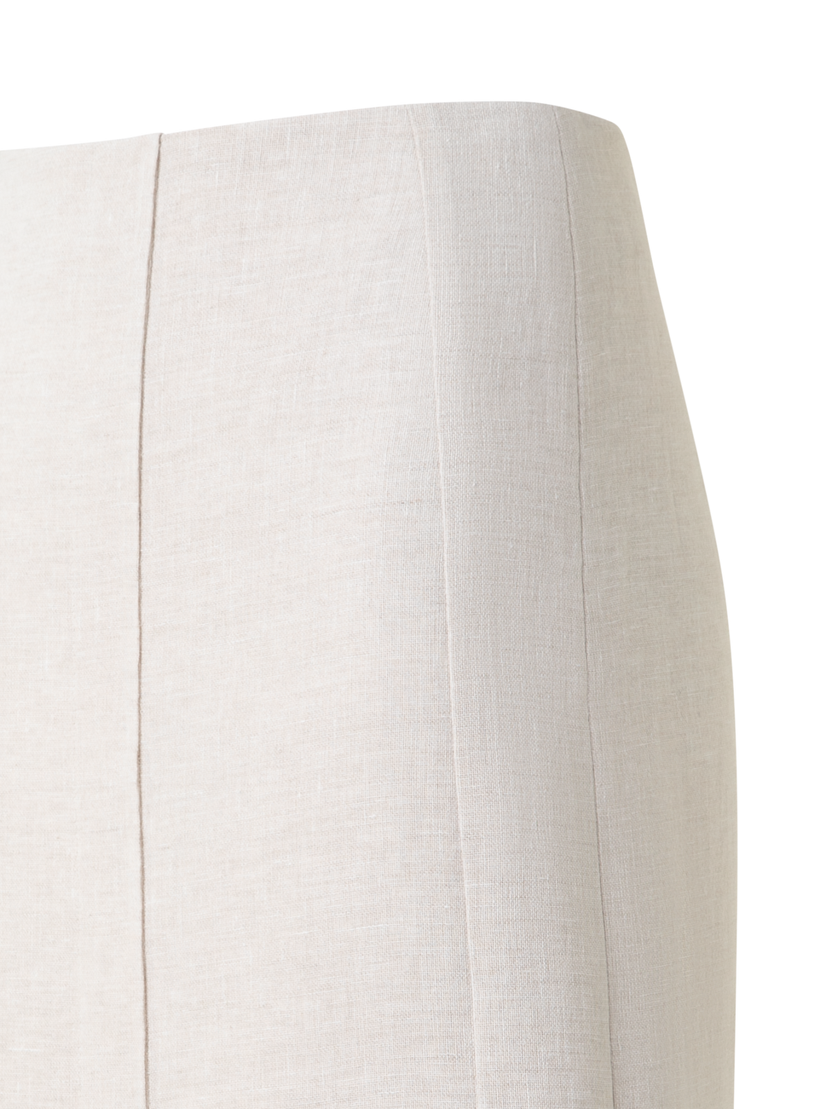 Designer Midi Skirt in Linen Double-Face - neutral - grey - beige