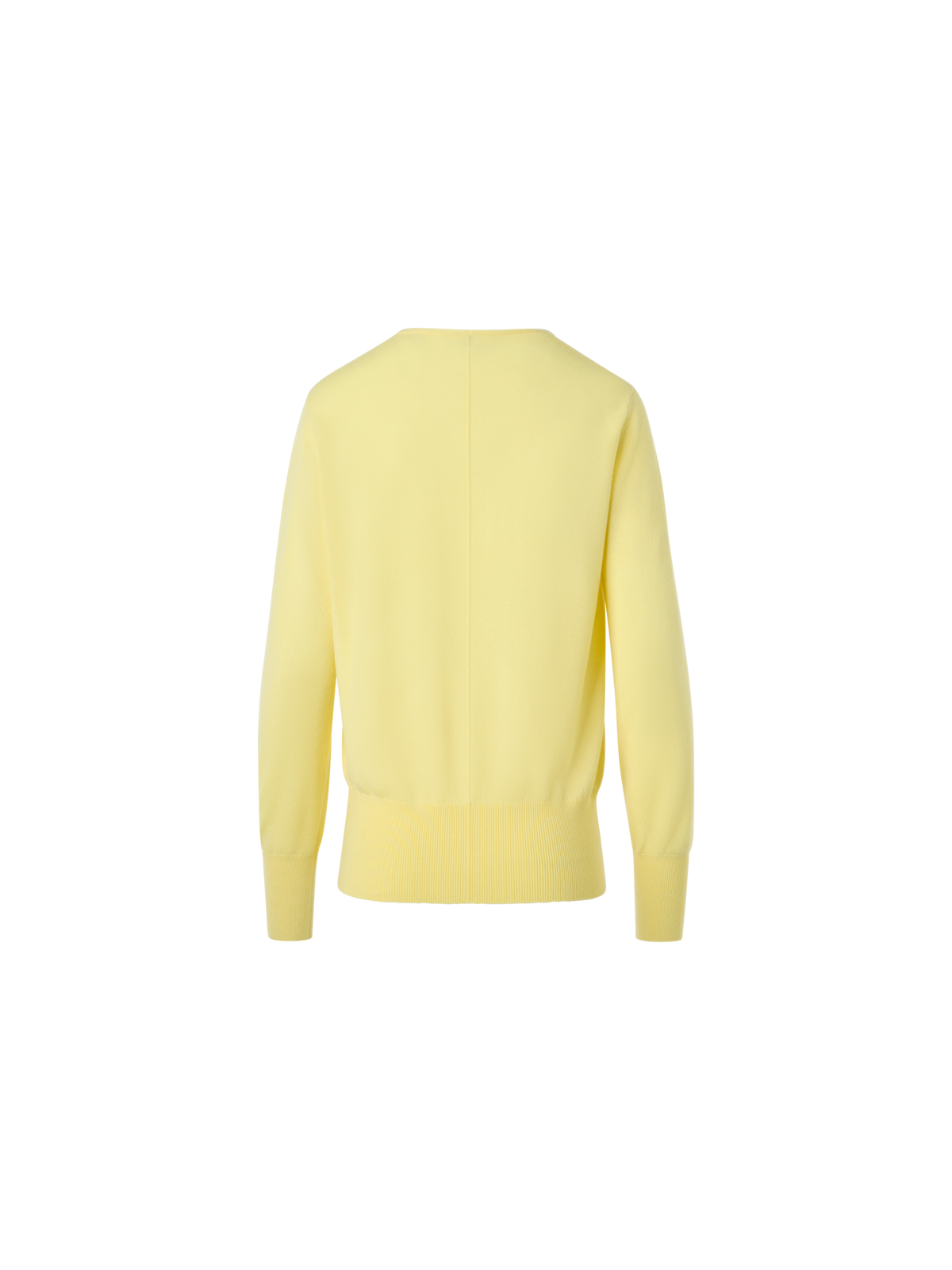 Designer Pure Cashmere V-Neck Sweater - yellow