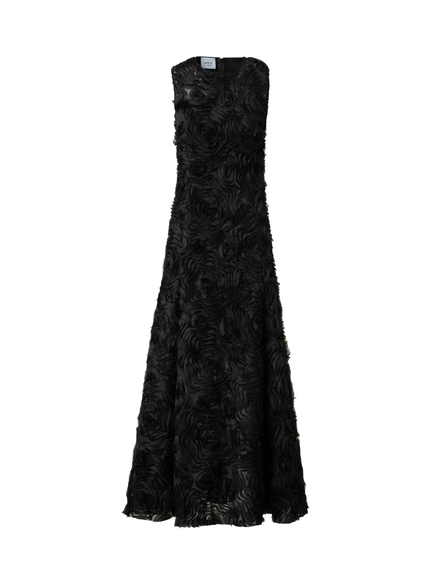 Laser Cut Midi Dress with Off-shoulder Drape Akris Inc. Laser Cut Midi Dress with Off-shoulder Drape Akris Inc.