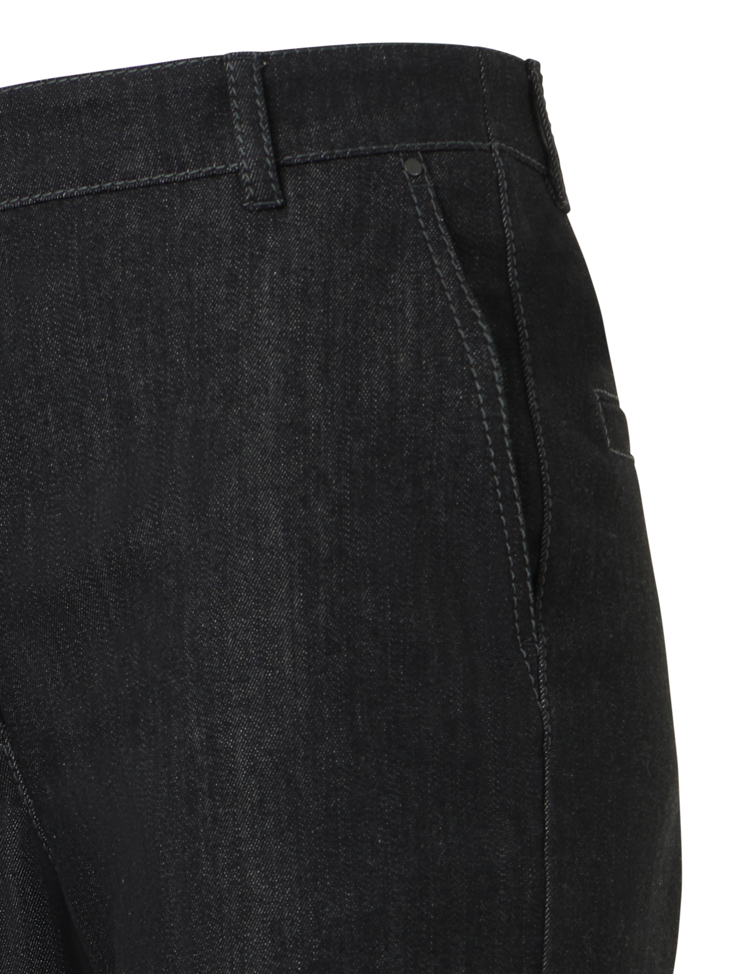 Designer Bootcut Cotton Denim Pants - black