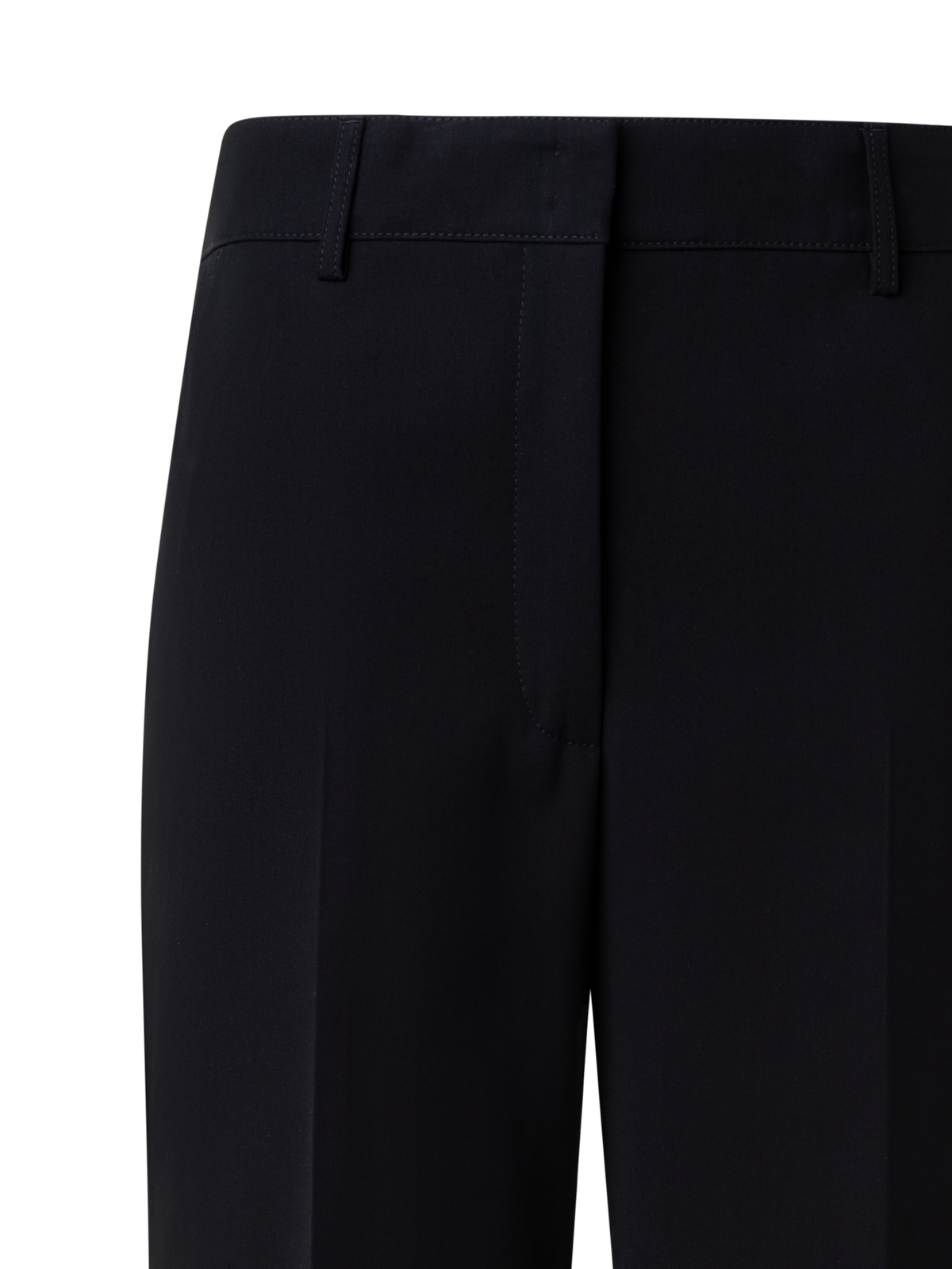 Designer Cropped Wide Cotton Pants - neutral - black